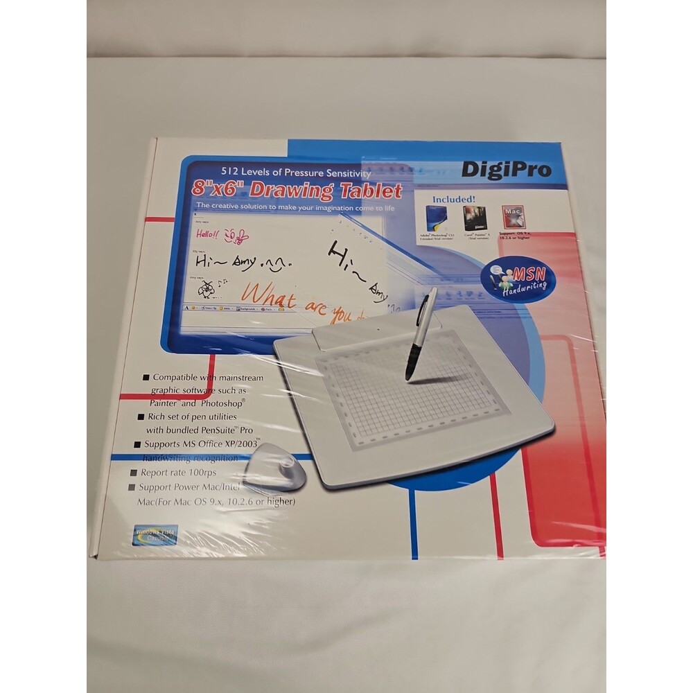 DigiPro Drawing Tablet WP5540 5.5x4" USB Graphics Tablet With Pen Vintage